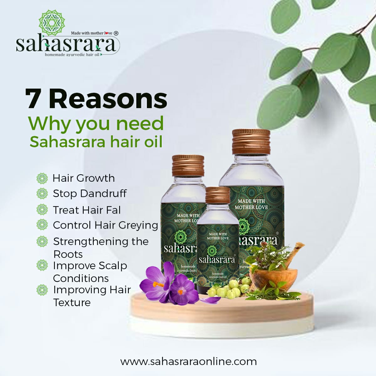 Hair oil 100ml (Hair fall & Dandruff )