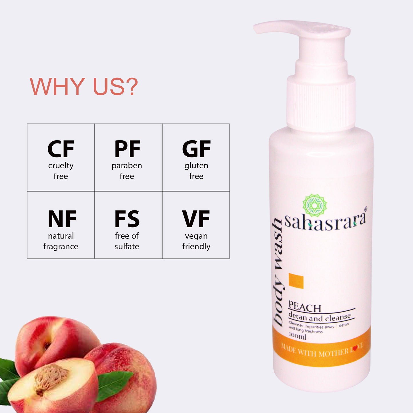 Peach Body Wash | Soft & Smooth Skin