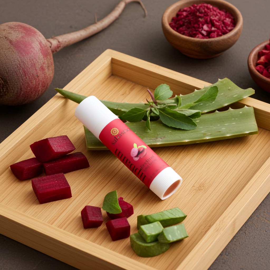 Beetroot Lip Balm – Natural Tint & Deep Moisture