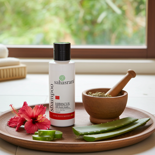 Hibiscus Shampoo – Hair Fall Control & Shine