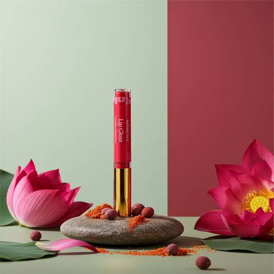 High-Shine Red Lip Gloss – Nourishing & Non-Sticky