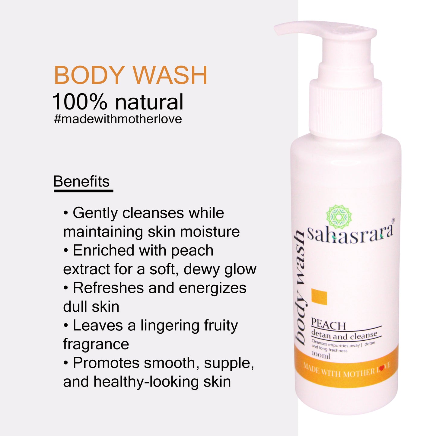 Peach Body Wash | Soft & Smooth Skin