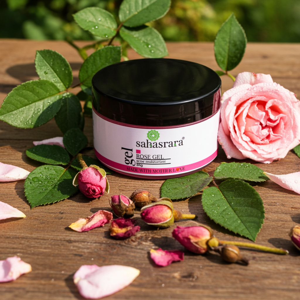Pure Rose Gel – Hydrating & Brightening Skin Gel | Sahasrara