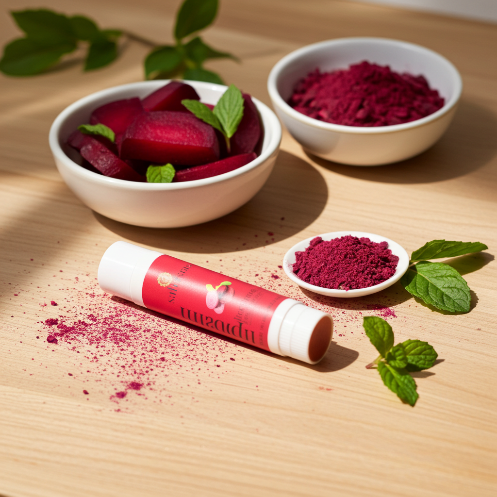 BEETROOT LIP BALM – NATURAL TINT & DEEP MOISTURE - Image 2