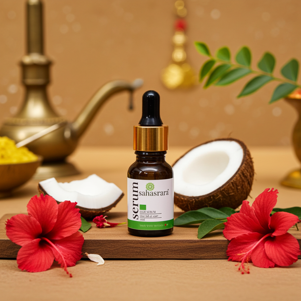 HAIR NOURISHING SERUM - AYURVEDIC REPAIR & FRIZZ CONTROL FOR SMOOTH HAIR - Image 3