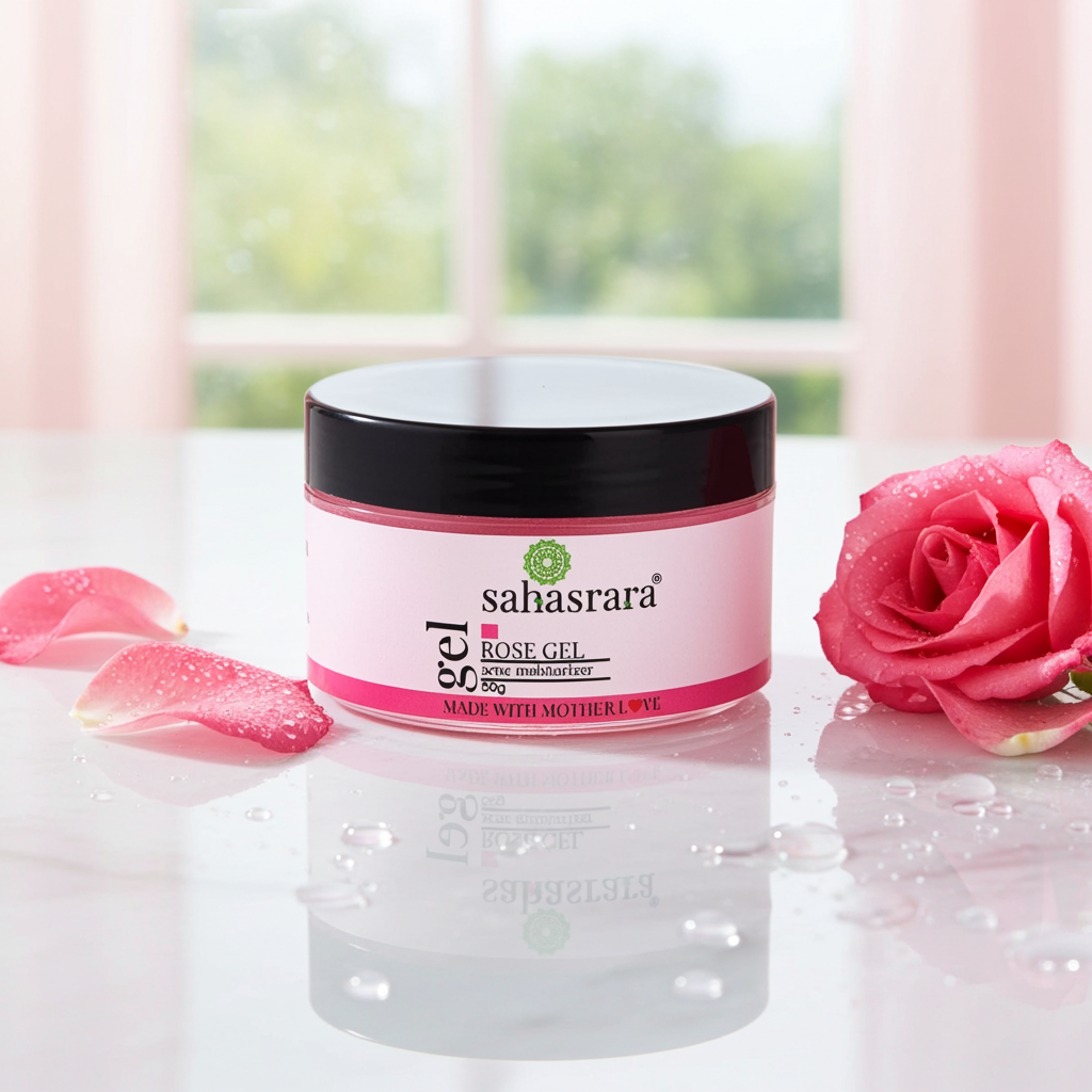 PURE ROSE GEL – HYDRATING & BRIGHTENING SKIN GEL | SAHASRARA - Image 3